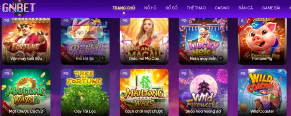 Kho game cá cược hấp dẫn trên Gnbet