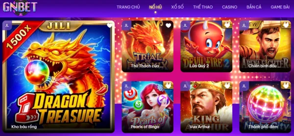 Slot Gnbet đa dạng chủ đề vô cùng hấp dẫn