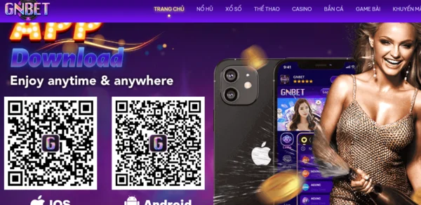 Tải app Gnbet đơn giản bằng cách quét mã QR